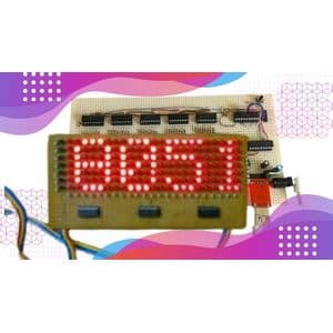 8051 Microcontroller LED Movable Display with Assembly Lang.